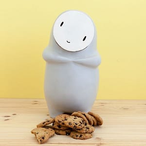 Galler the gray ceramic cookie jarpancete