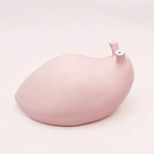 medium ñoño pink ceramic decorative slug