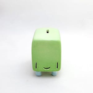 Pistacho green fenomenoide, the ceramic piggy bank of Tanata