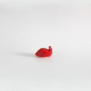 mini flamenco red decorative ceramic slug