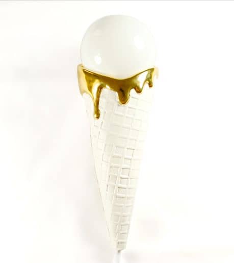 Lámpara helado de cerámica de Pegata Studio